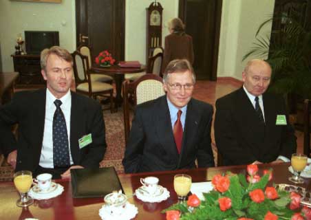 Przewodniczcy parlamentu Estonii Toomas Savi
