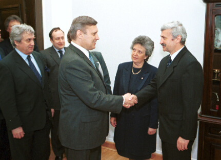 Premier Rosji Michai Kasjanow, marszaek Alicja Grzekowiak, senator Krzysztof Majka